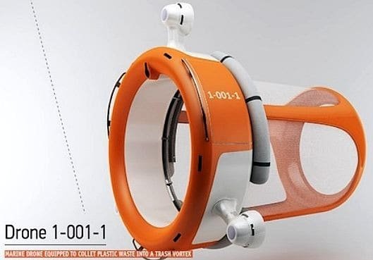 Ocean cleaning drone