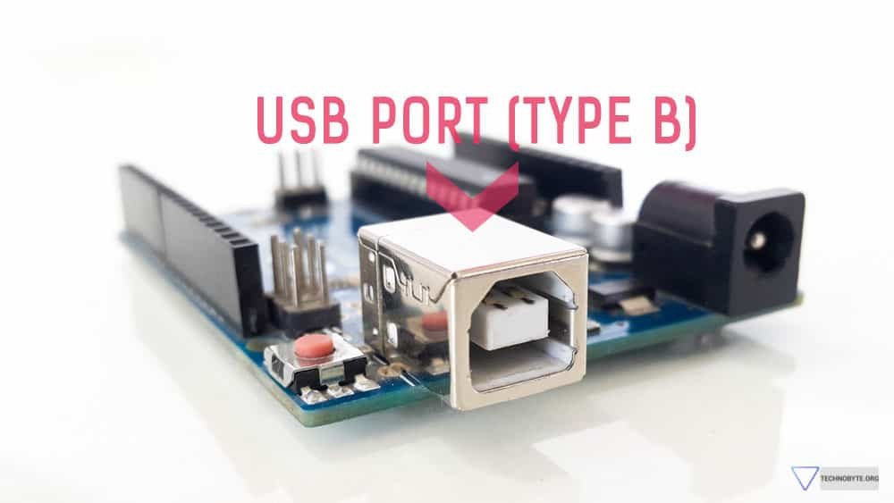 Arduino Uno USB port Type B