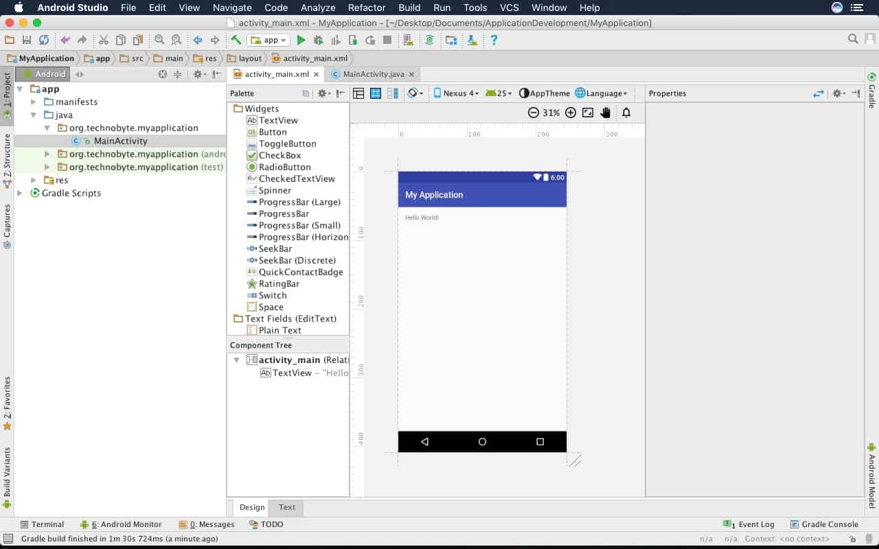 Android Studio Course - introduction to android studio