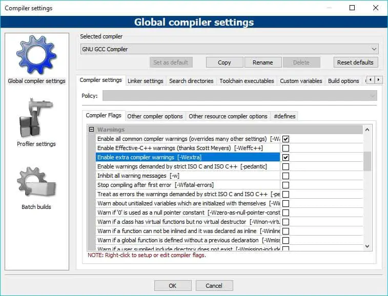 name of codeblocks compiler name of codeblocks compiler