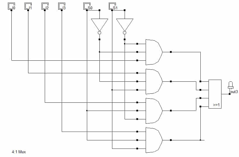 4 to 1 multiplexer