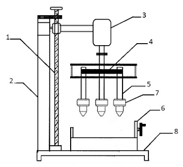 multi spindle drilling machine - working