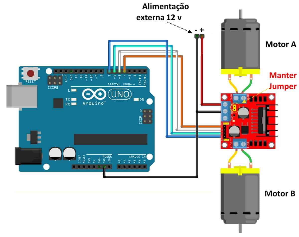 Interfacing of Arduino with DC motor (single and multiple ...