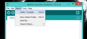 verify command button in IDE