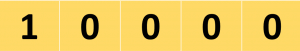 Binary Representation of 16 as 10000